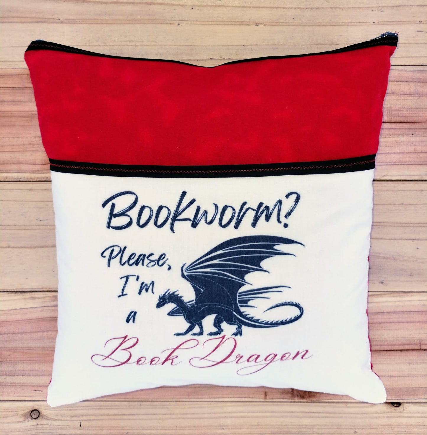 Book Dragon Book Pillow