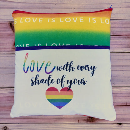 Love With Every Shade Book Pillow
