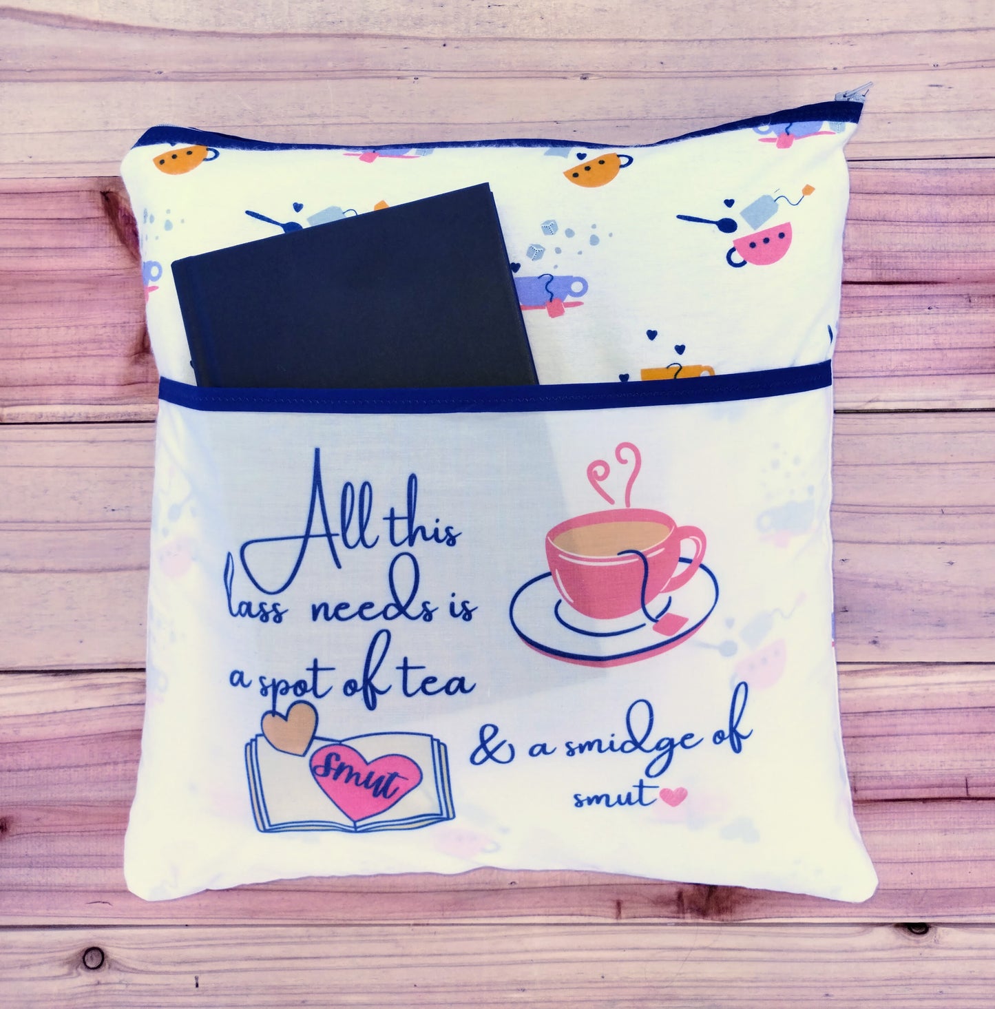 Tea & Smut Book Pillow