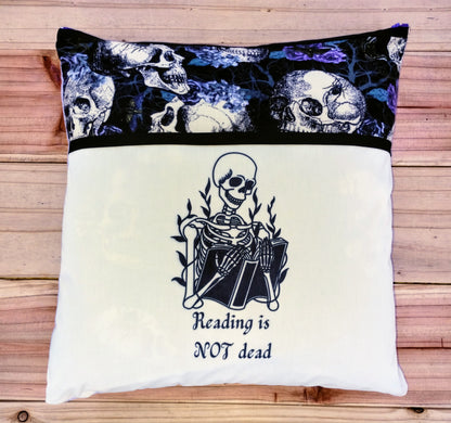 Reading Is Not Dead Book Pillow 2