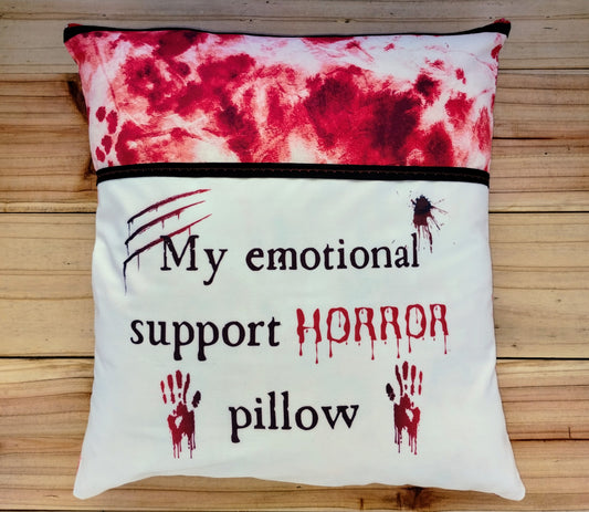 My Emotional Support HORROR Pillow Book Pillow