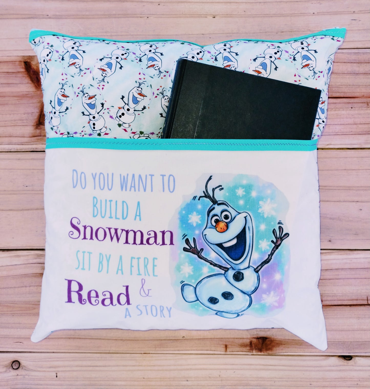 Do you want to build a snowman Reading Pillow