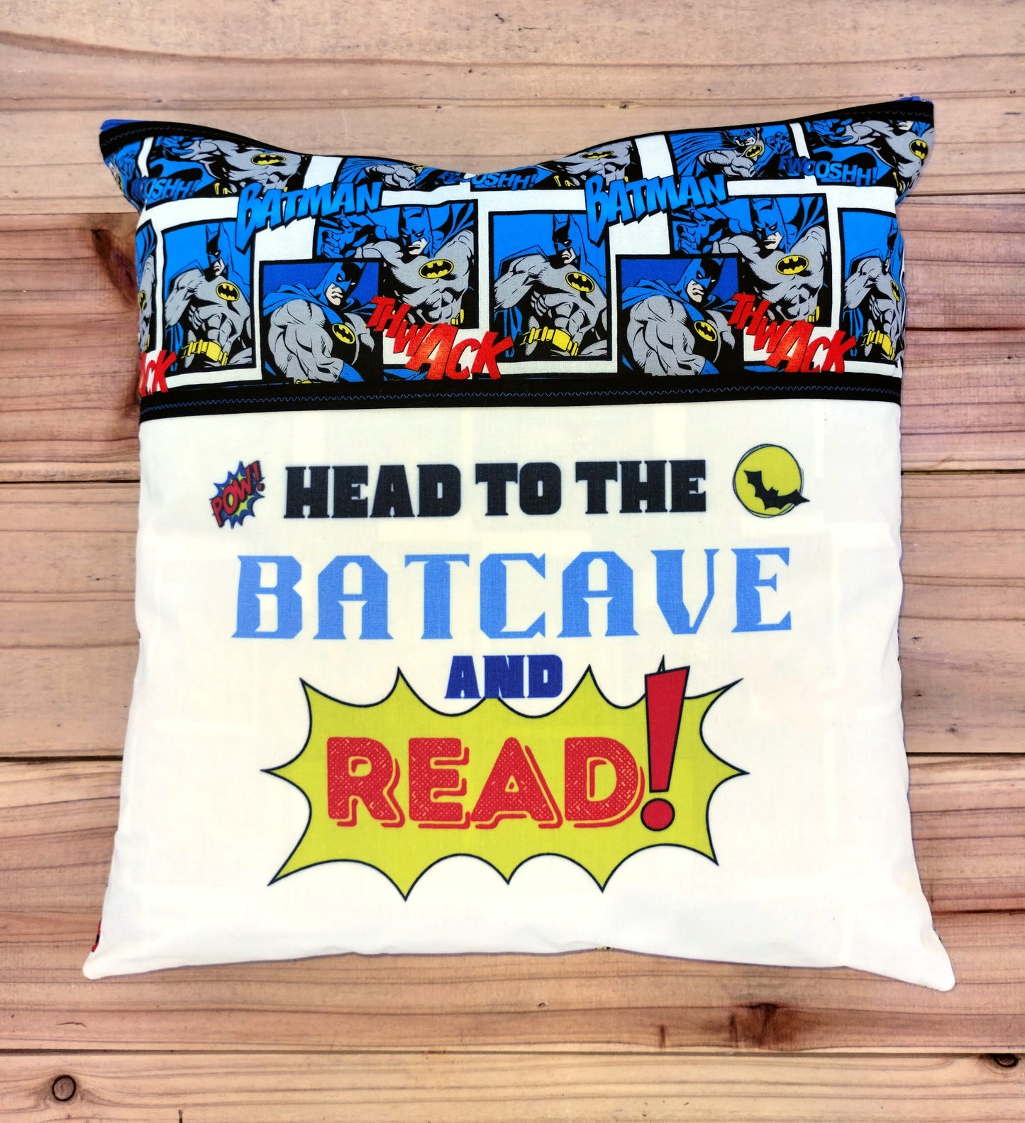 Head to the batcave and read Reading pillow